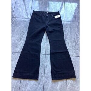 Re/Done Black Flare & Wide Leg Jeans